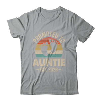 Promoted To Auntie Est 2026 Mothers Day Vintage Shirt & Hoodie | siriusteestore