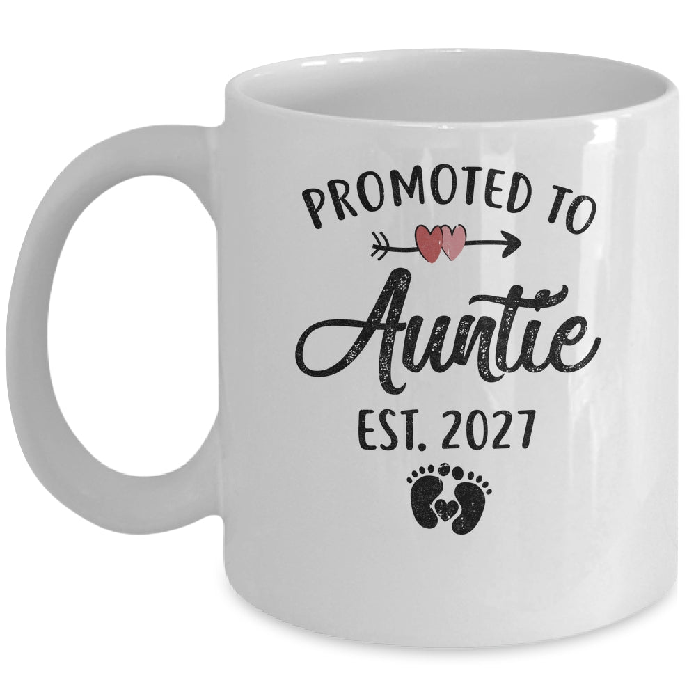 Promoted To Auntie Est 2027 First Time Mothers Day Mug | siriusteestore