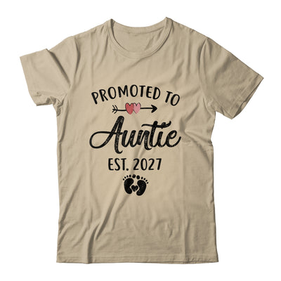 Promoted To Auntie Est 2027 First Time Mothers Day Shirt & Hoodie | siriusteestore