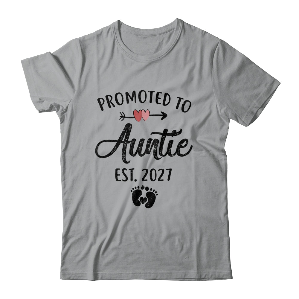 Promoted To Auntie Est 2027 First Time Mothers Day Shirt & Hoodie | siriusteestore