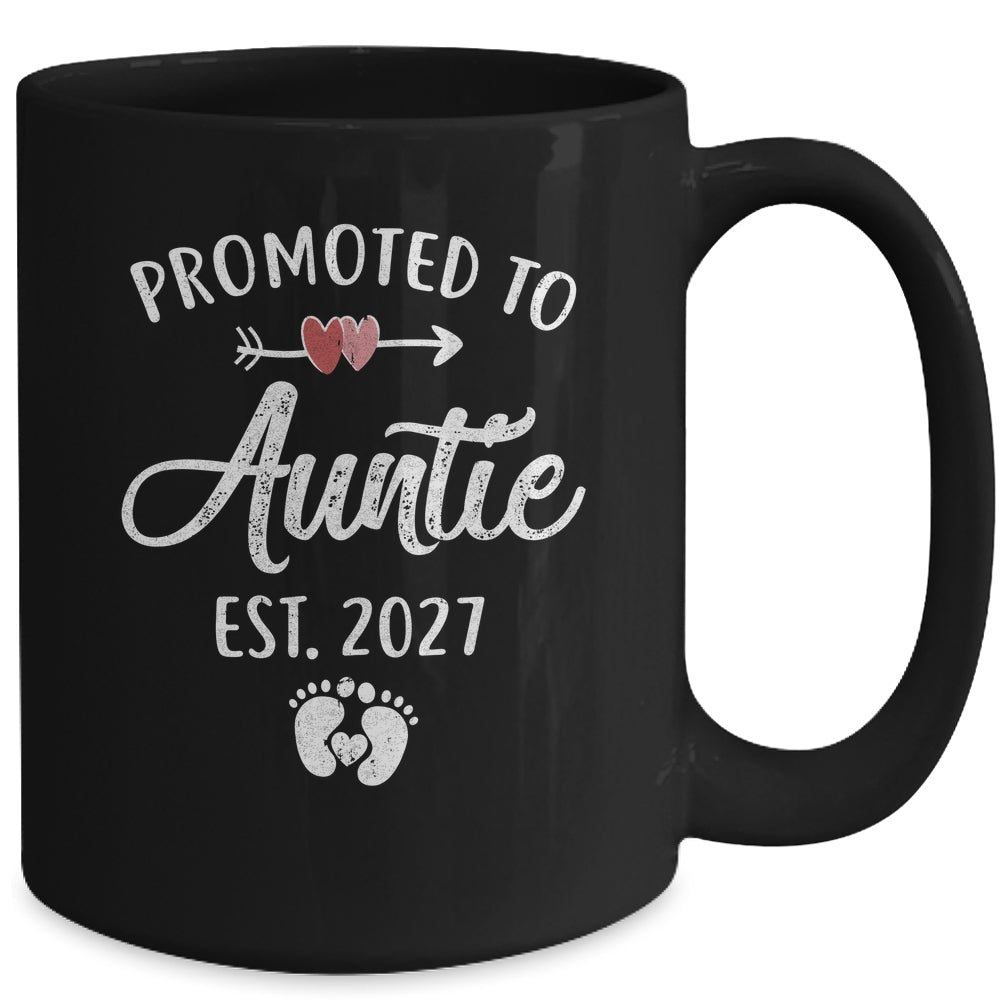 Promoted To Auntie Est 2027 Funny First Time Mothers Day Mug | siriusteestore