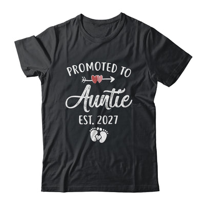 Promoted To Auntie Est 2027 Funny First Time Mothers Day Shirt & Hoodie | siriusteestore