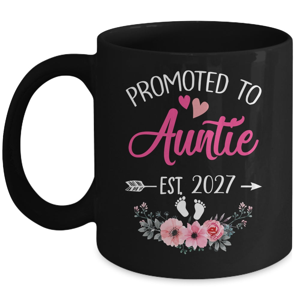 Promoted To Auntie Est 2027 Mothers Day First Time Mug | siriusteestore