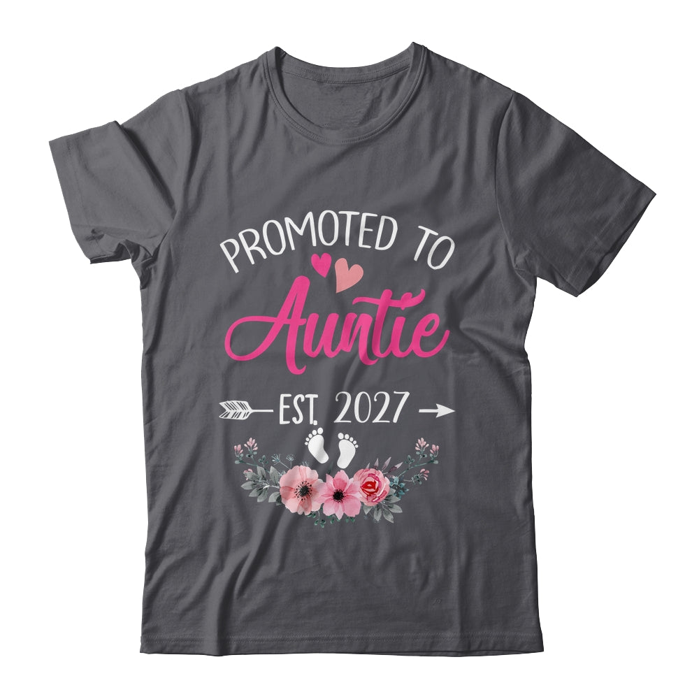 Promoted To Auntie Est 2027 Mothers Day First Time Shirt & Tank Top | siriusteestore