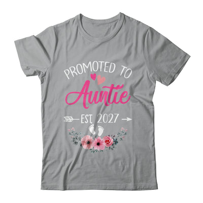 Promoted To Auntie Est 2027 Mothers Day First Time Shirt & Tank Top | siriusteestore