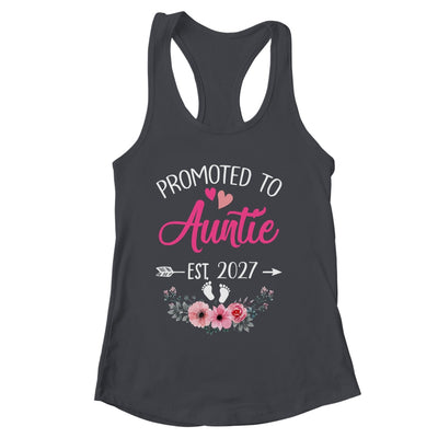 Promoted To Auntie Est 2027 Mothers Day First Time Shirt & Tank Top | siriusteestore