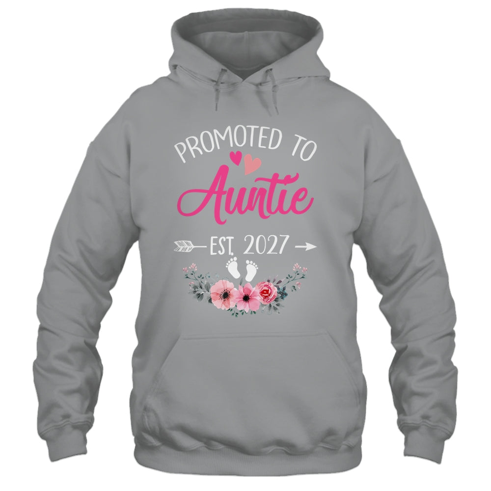 Promoted To Auntie Est 2027 Mothers Day First Time Shirt & Tank Top | siriusteestore