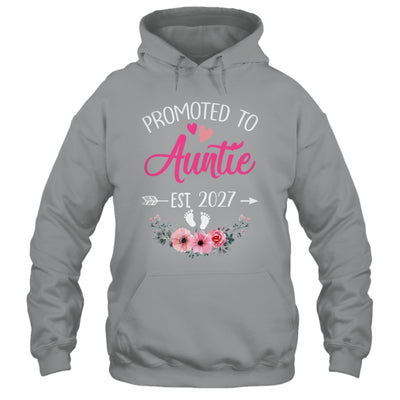 Promoted To Auntie Est 2027 Mothers Day First Time Shirt & Tank Top | siriusteestore