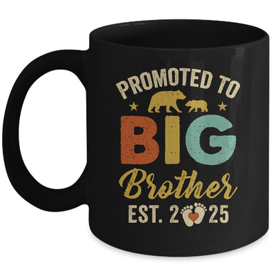 Promoted To Big Brother 2025 Bear Soon To Be A Brother Kids Mug | siriusteestore