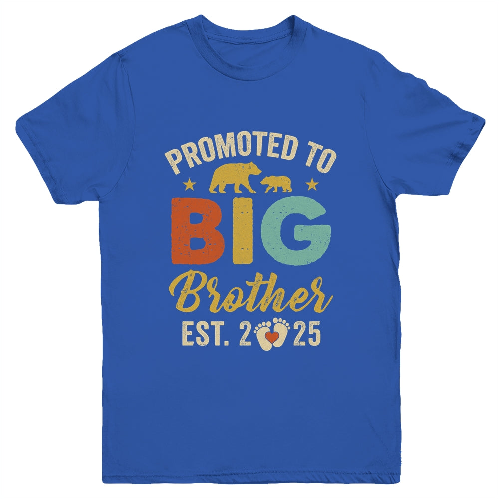 Promoted To Big Brother 2025 Bear Soon To Be A Brother Kids Youth Shirt | siriusteestore