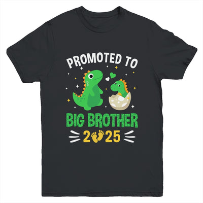 Promoted To Big Brother 2025 Boys Dinosaur T-Rex Kids Youth Shirt | siriusteestore