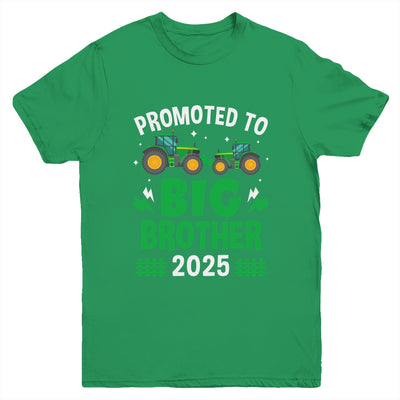 Promoted To Big Brother 2025 Farm Tractors Boys Youth Shirt | siriusteestore