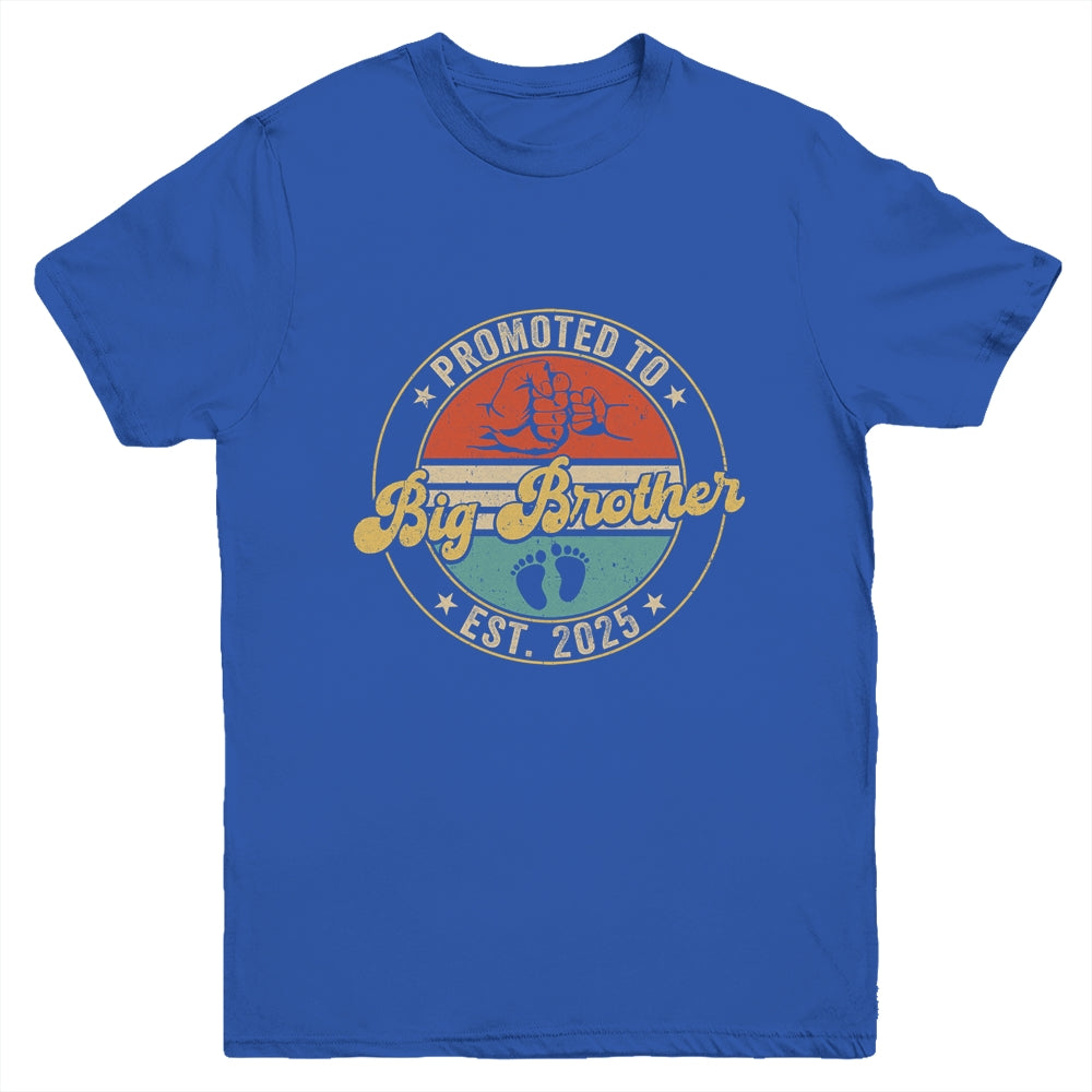 Promoted To Big Brother 2025 Pregnancy New First Brother Youth Shirt | siriusteestore