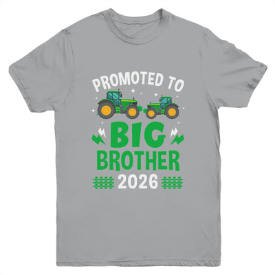 Promoted To Big Brother 2026 Farm Tractors Boys Youth Shirt | siriusteestore