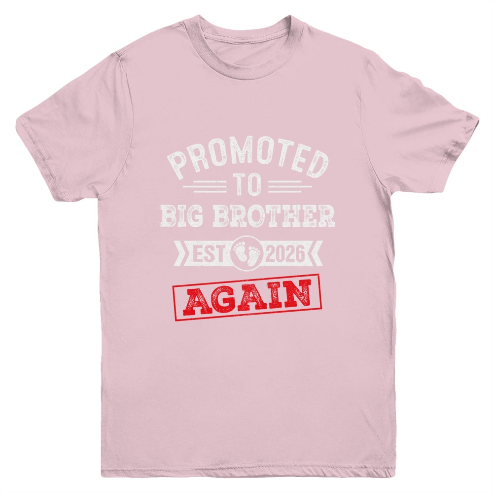 Promoted To Big Brother Again 2026 Pregnancy Announcement Shirt & Hoodie | siriusteestore