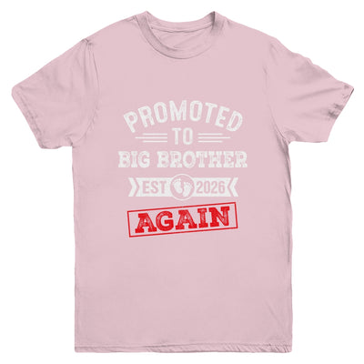 Promoted To Big Brother Again 2026 Pregnancy Announcement Shirt & Hoodie | siriusteestore