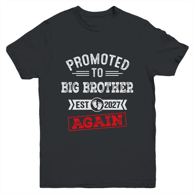 Promoted To Big Brother Again 2027 Pregnancy Announcement Youth Shirt | siriusteestore