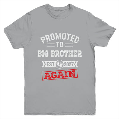 Promoted To Big Brother Again 2027 Pregnancy Announcement Youth Shirt | siriusteestore