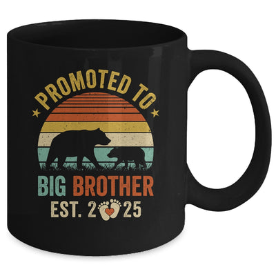 Promoted To Big Brother Est 2025 Bear Pregnancy Announcement Mug | siriusteestore