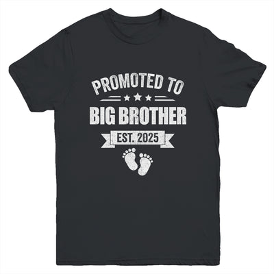 Promoted To Big Brother Est 2025 Brother First Time New Youth Shirt | siriusteestore