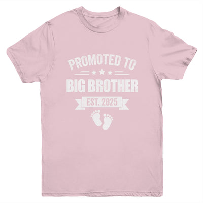 Promoted To Big Brother Est 2025 Brother First Time New Youth Shirt | siriusteestore