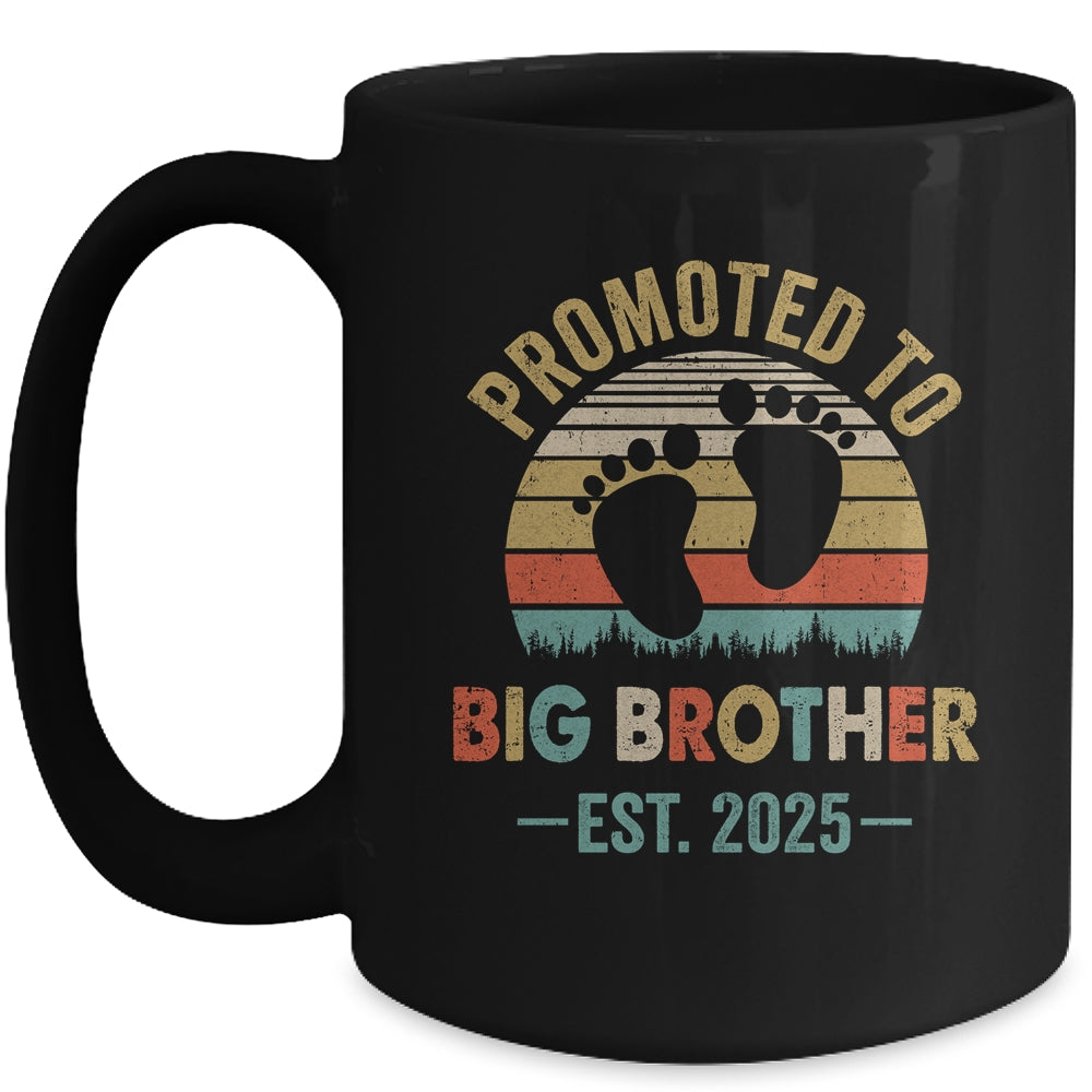 Promoted To Big Brother Est 2025 Brother Vintage Mug | siriusteestore