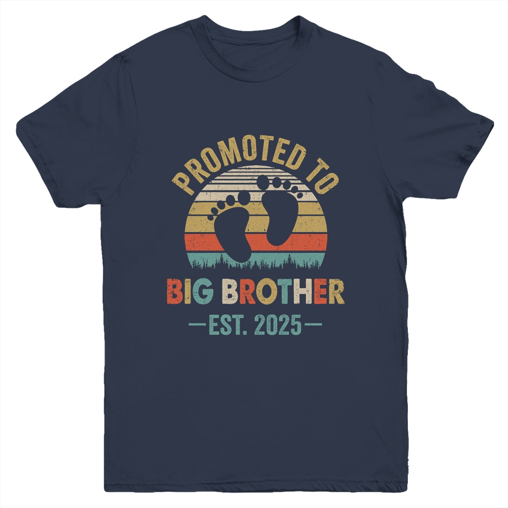 Promoted To Big Brother Est 2025 Brother Vintage Youth Shirt | siriusteestore