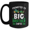 Promoted To Big Brother Est 2025 Cute Tractors Boys Kids Mug | siriusteestore