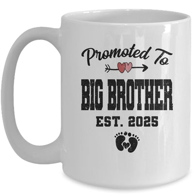 Promoted To Big Brother Est 2025 First Time Brother Mug | siriusteestore
