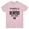Promoted To Big Brother Est 2025 First Time Brother Youth Shirt | siriusteestore