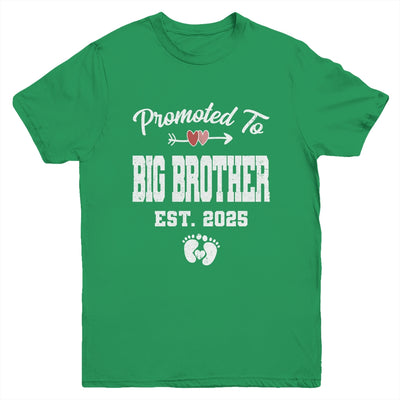 Promoted To Big Brother Est 2025 Funny First Time Brother Youth Shirt | siriusteestore