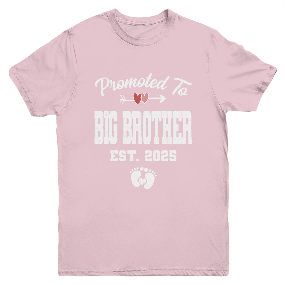Promoted To Big Brother Est 2025 Funny First Time Brother Youth Shirt | siriusteestore