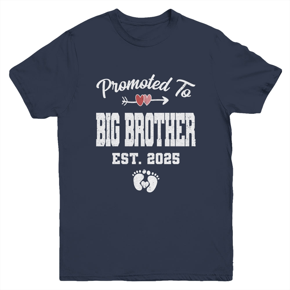 Promoted To Big Brother Est 2025 Funny First Time Brother Youth Shirt | siriusteestore