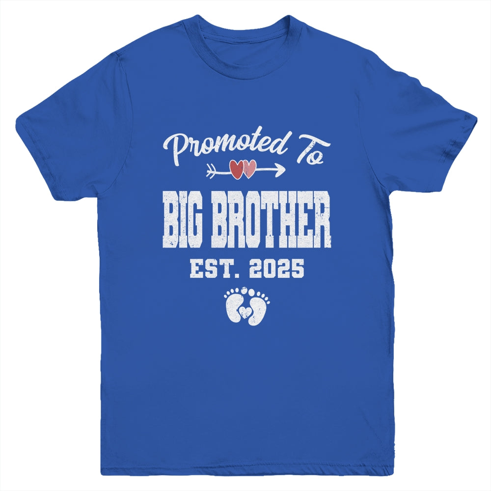 Promoted To Big Brother Est 2025 Funny First Time Brother Youth Shirt | siriusteestore