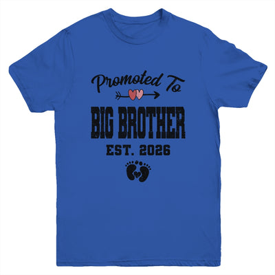 Promoted To Big Brother Est 2026 First Time Brother Youth Shirt | siriusteestore
