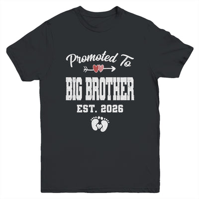 Promoted To Big Brother Est 2026 Funny First Time Brother Youth Shirt | siriusteestore