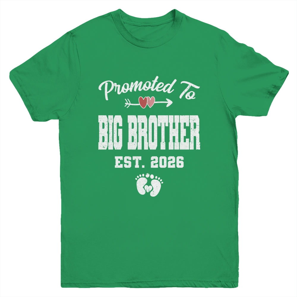 Promoted To Big Brother Est 2026 Funny First Time Brother Youth Shirt | siriusteestore