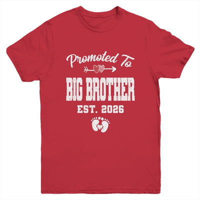 Promoted To Big Brother Est 2026 Funny First Time Brother Youth Shirt | siriusteestore