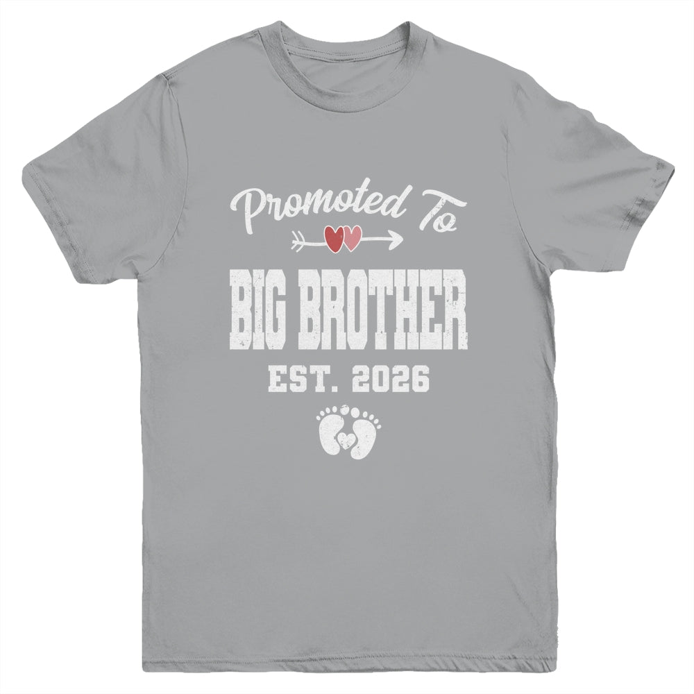 Promoted To Big Brother Est 2026 Funny First Time Brother Youth Shirt | siriusteestore