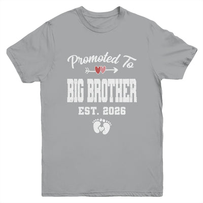 Promoted To Big Brother Est 2026 Funny First Time Brother Youth Shirt | siriusteestore