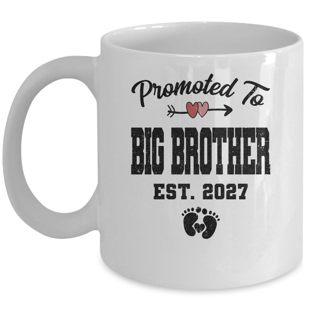 Promoted To Big Brother Est 2027 First Time Brother Mug | siriusteestore