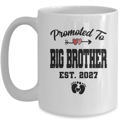 Promoted To Big Brother Est 2027 First Time Brother Mug | siriusteestore