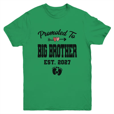 Promoted To Big Brother Est 2027 First Time Brother Youth Shirt | siriusteestore
