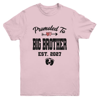 Promoted To Big Brother Est 2027 First Time Brother Youth Shirt | siriusteestore