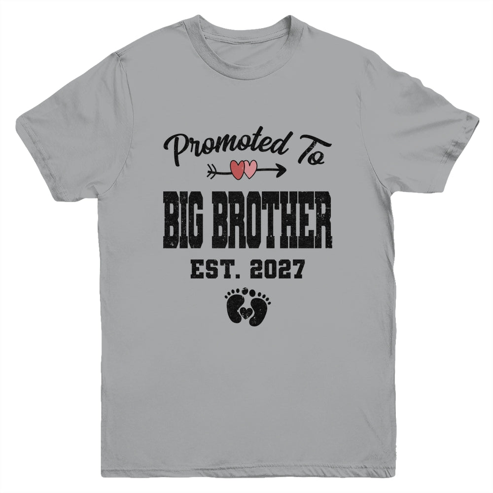 Promoted To Big Brother Est 2027 First Time Brother Youth Shirt | siriusteestore