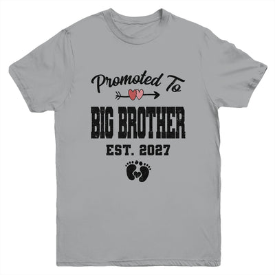 Promoted To Big Brother Est 2027 First Time Brother Youth Shirt | siriusteestore