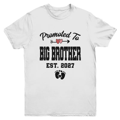 Promoted To Big Brother Est 2027 First Time Brother Youth Shirt | siriusteestore