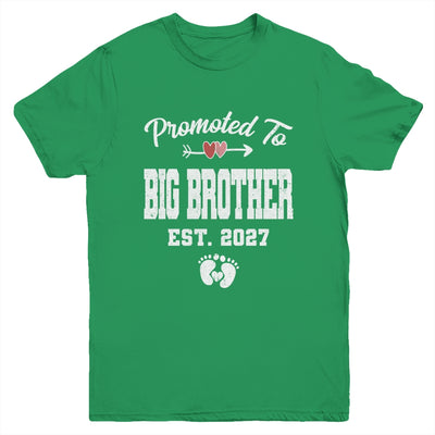 Promoted To Big Brother Est 2027 Funny First Time Brother Youth Shirt | siriusteestore