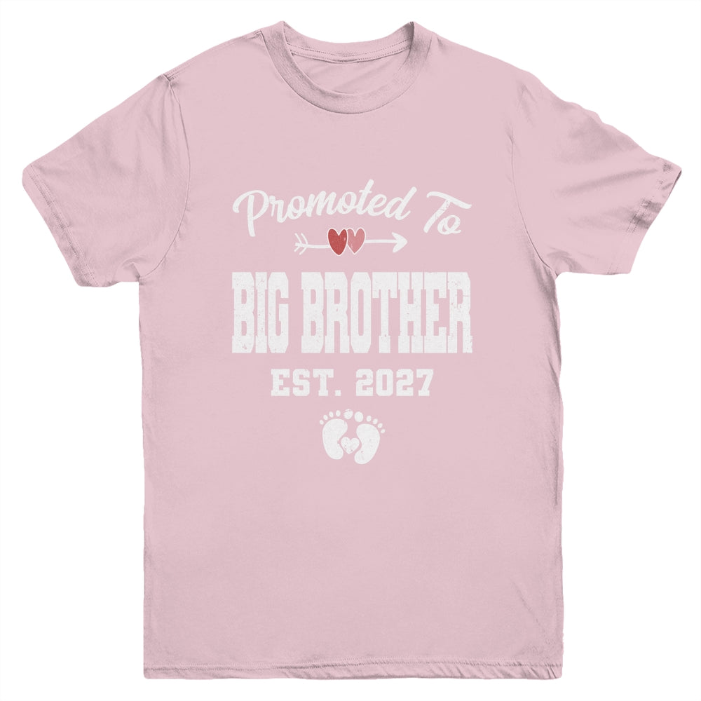 Promoted To Big Brother Est 2027 Funny First Time Brother Youth Shirt | siriusteestore