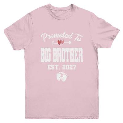 Promoted To Big Brother Est 2027 Funny First Time Brother Youth Shirt | siriusteestore